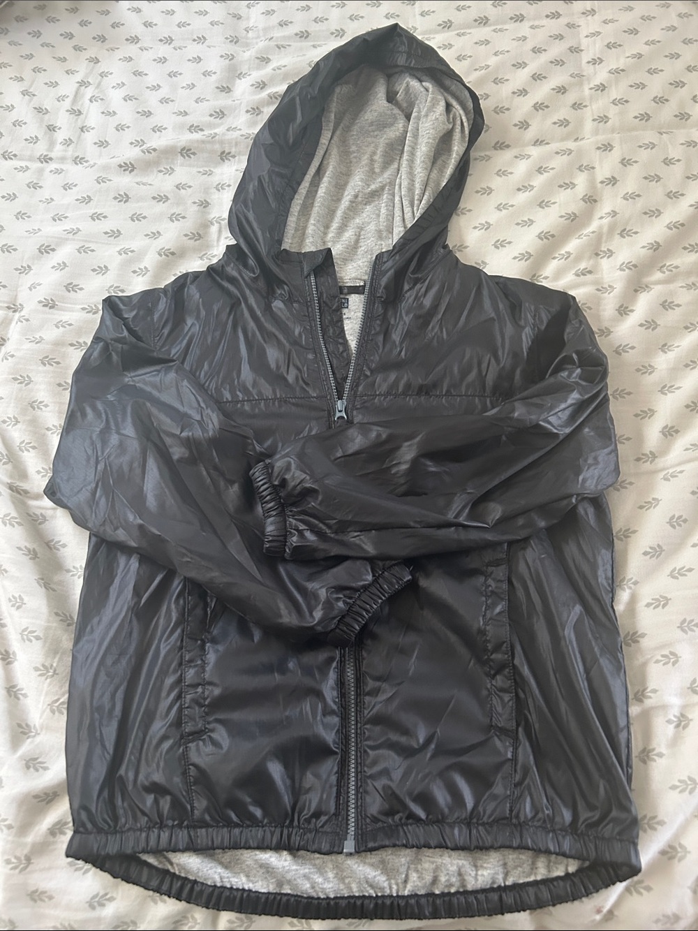 Uniqlo Black Kids Hooded Raincoat